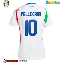 Ženske Nogometnih dresov Italija Lorenzo Pellegrini #10 Gostujoči EP 2024 Kratki rokavi